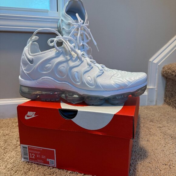 Nike Air VaporMax Plus "White/Platinum" Men's Shoe Size 12